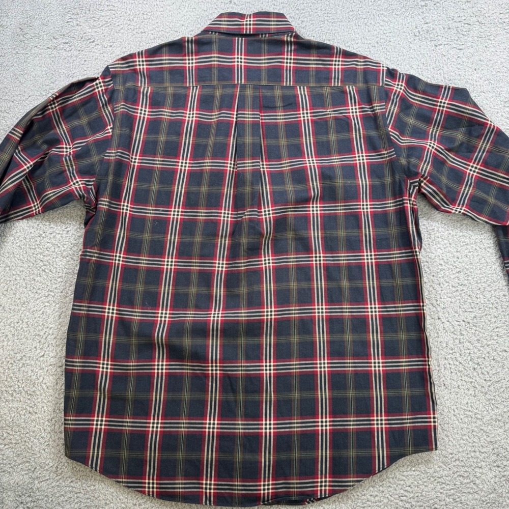 Brooks Brothers Madison Fit Plaid Long Sleeve Button Down Shirt Mens L Cotton - Picture 7 of 8